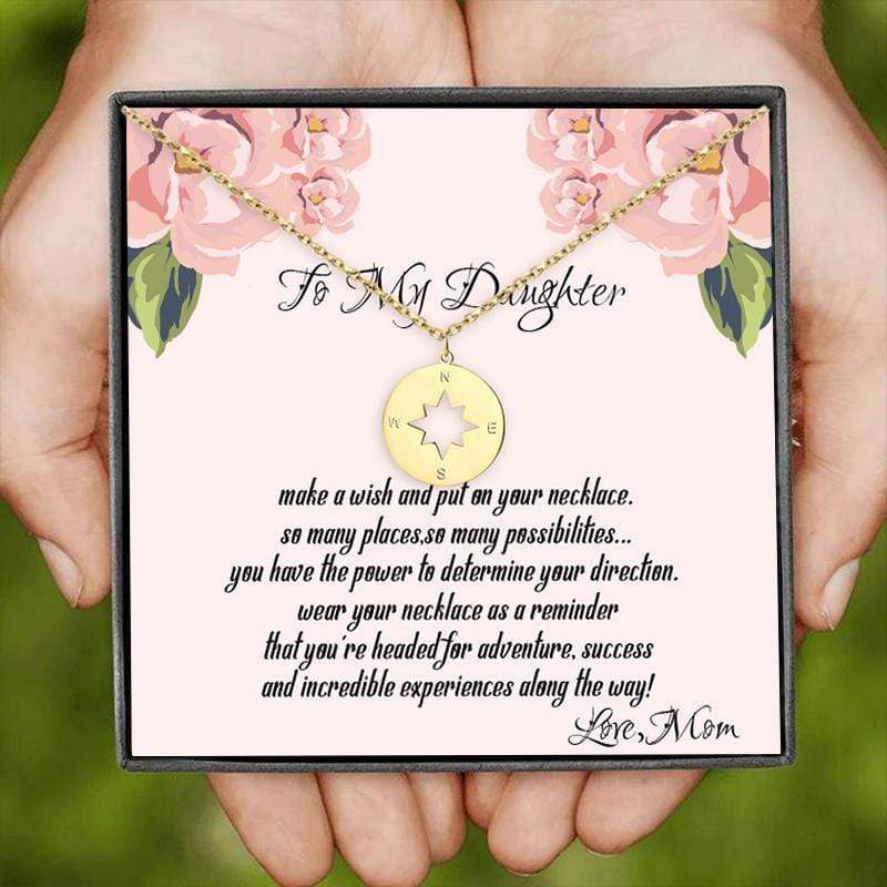 Mom To Daughter - Going Place - Compass Necklace