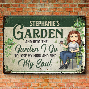 Came To Garden & Whispered To The Plants - Garden Personalized Custom Home Decor Metal Sign - House Warming Gift For Gardening Lovers