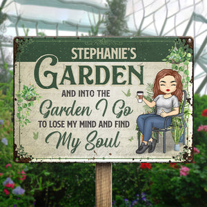 Came To Garden & Whispered To The Plants - Garden Personalized Custom Home Decor Metal Sign - House Warming Gift For Gardening Lovers