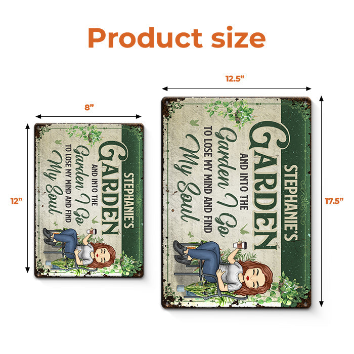 Came To Garden & Whispered To The Plants - Garden Personalized Custom Home Decor Metal Sign - House Warming Gift For Gardening Lovers