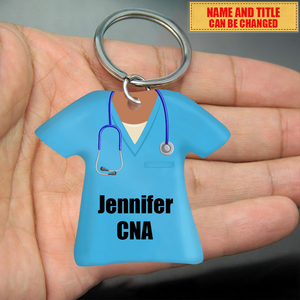 Nurse's Unifrom Personalized Keychain Gift For Nurse