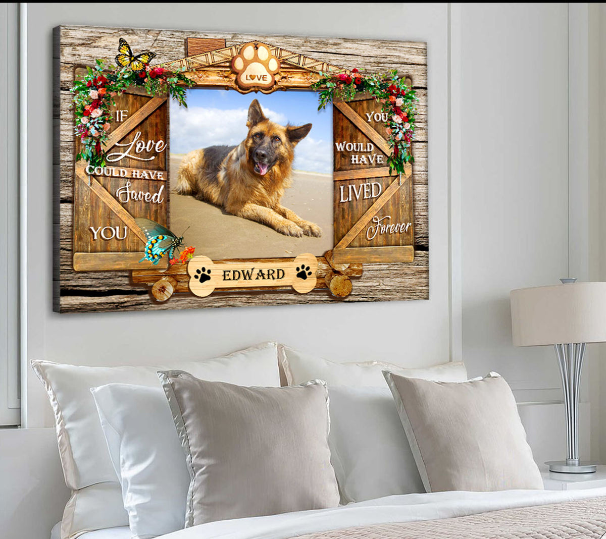 Customized Pet Memorial Canvas Prints - Personalized Poster
