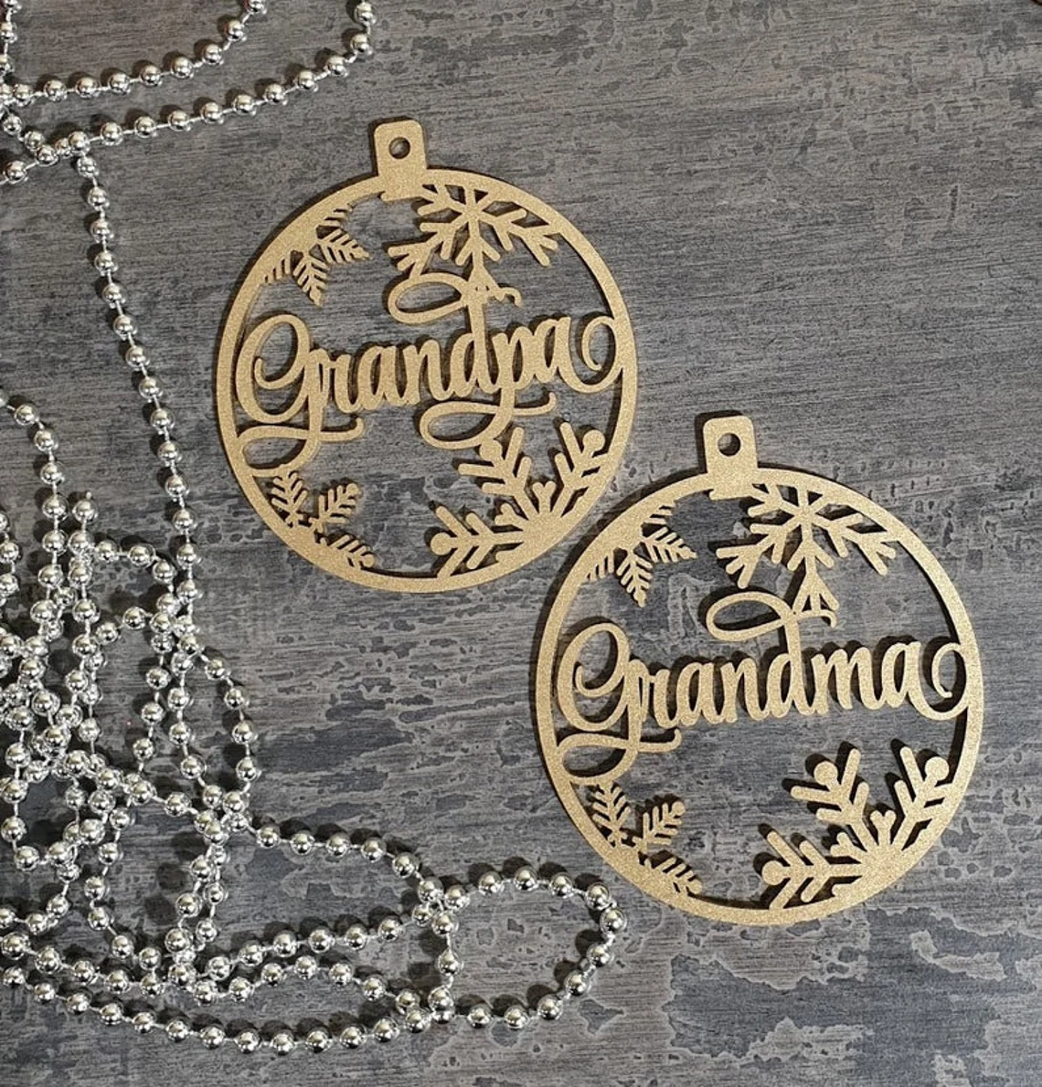 Personalized Christmas Plywood Ornament - Customized Decoration Gift