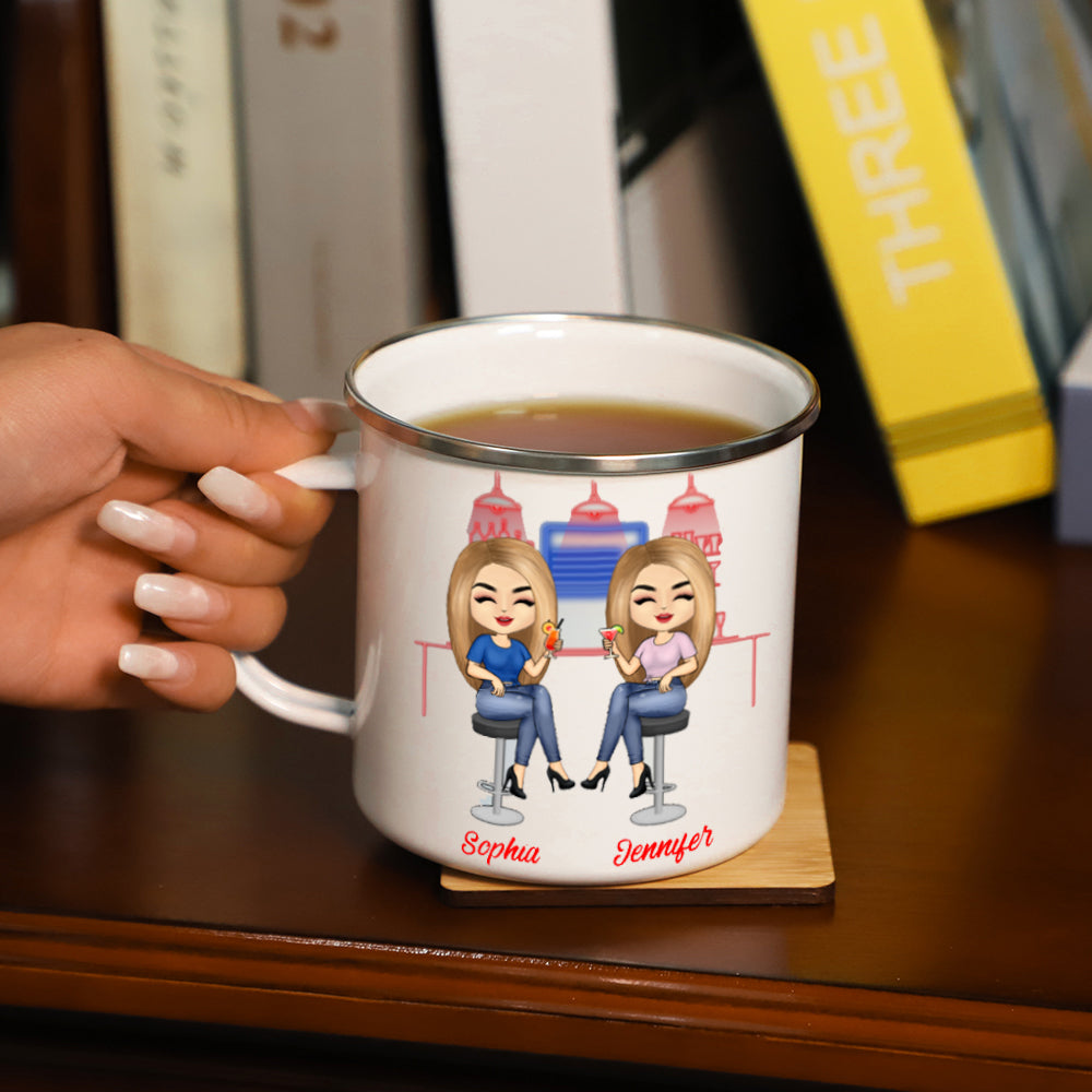 Here's To Another Year Of Bonding Over Alcohol Best Friends - Personalized Custom Mug