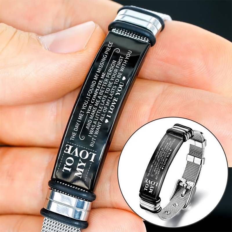 To My Love - You're My Missing Piece - Stainless Steel Bracelet