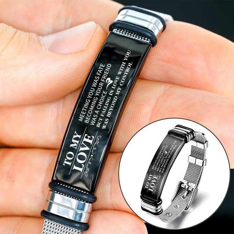 To My Love - Falling in Love - Stainless Steel Bracelet