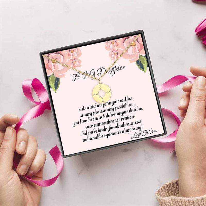 Mom To Daughter - Going Place - Compass Necklace