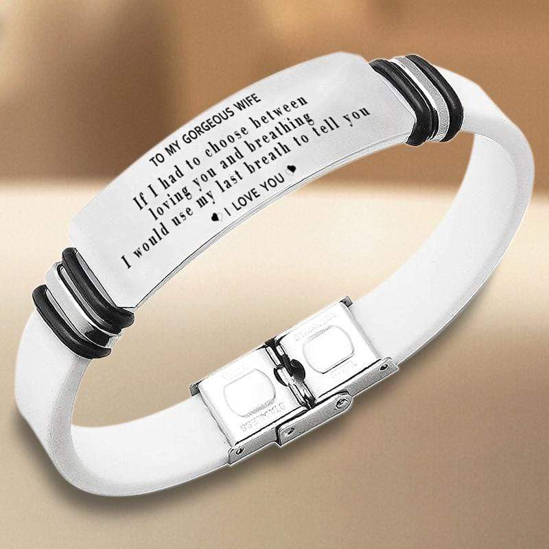 To My Gorgeous Wife Bracelet - I Love You