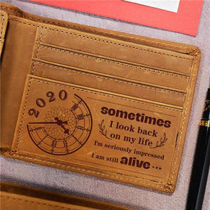 I Am Still Alive - Genuine Leather Wallet