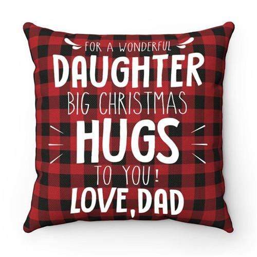 Dad To Daughter - Big Christmas Hugs To You - Cushion Case