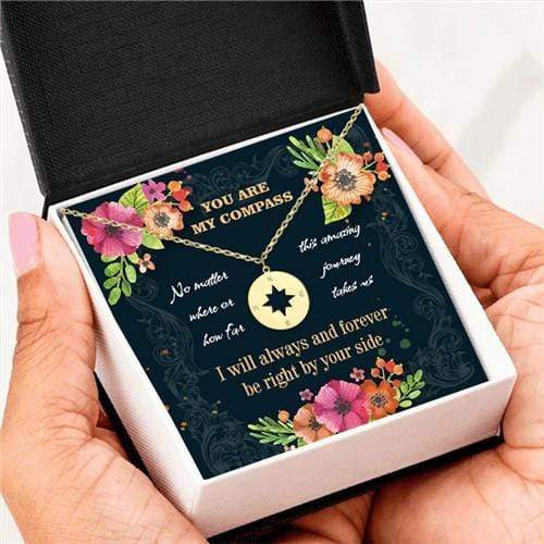To My Love - You Are My Compass - Compass Necklace