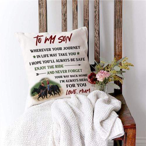 Mum To Son - Enjoy The Ride - Pillow Case🌙