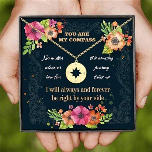 To My Love - You Are My Compass - Compass Necklace