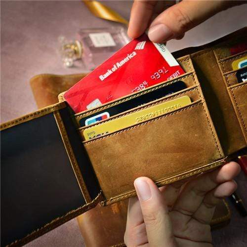 Mum To Son - Never Lose - Genuine Leather Wallet