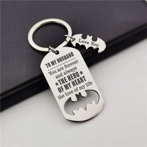 To My Husband - You Are My Hero - Sweet Keychain