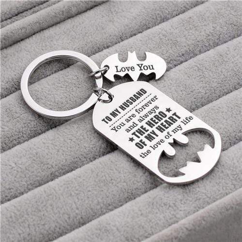 To My Husband - You Are My Hero - Sweet Keychain