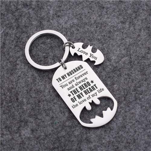 To My Husband - You Are My Hero - Sweet Keychain