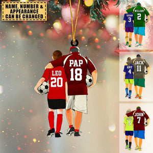 Personalized Soccer Players Gift For Kids Acrylic Ornament, Gift for Soccer/Football Lovers