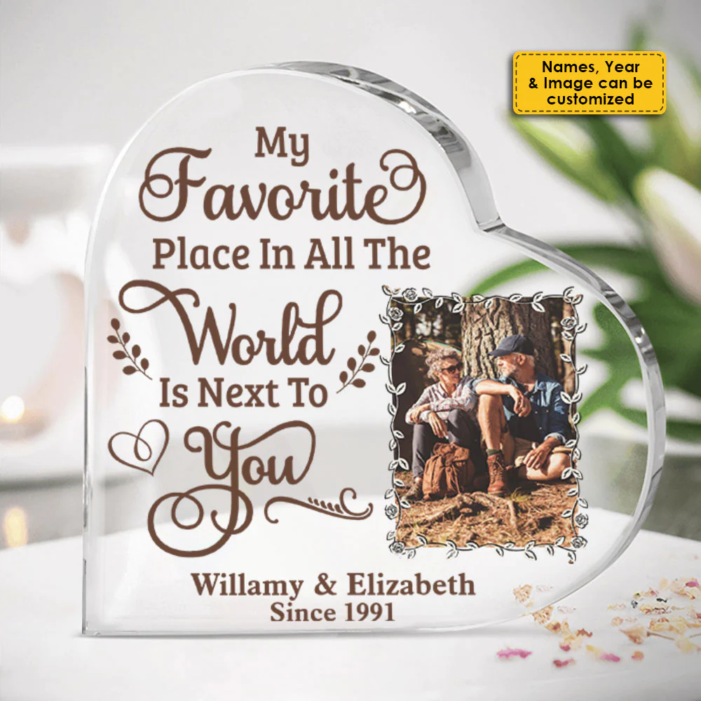My Favorite Place - Personalized Shaped Acrylic Plaque - Upload Image