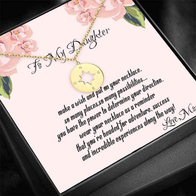 Mom To Daughter - Going Place - Compass Necklace