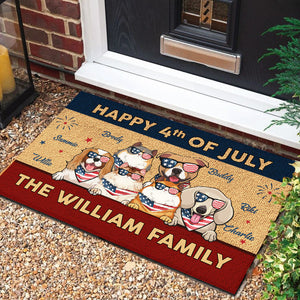 Happy American Independence Day - 4th Of July - Funny Personalized Pet Decorative Mat (Cat & Dog)