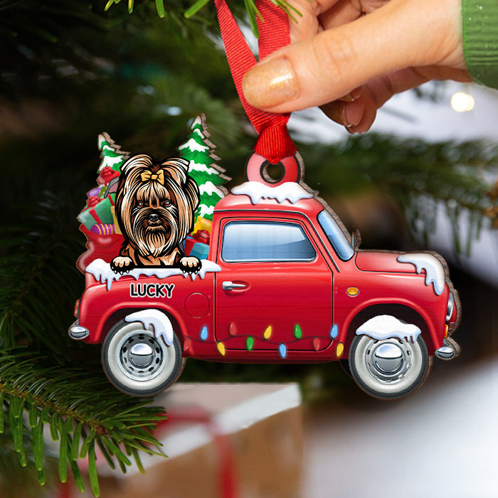 Loads Of Love - Dogs & Cats Merry Christmas - Personalized Shaped Ornament