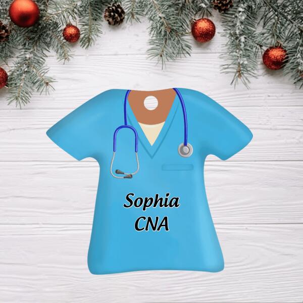 Nurse's Unifrom Personalized Keychain Gift For Nurse