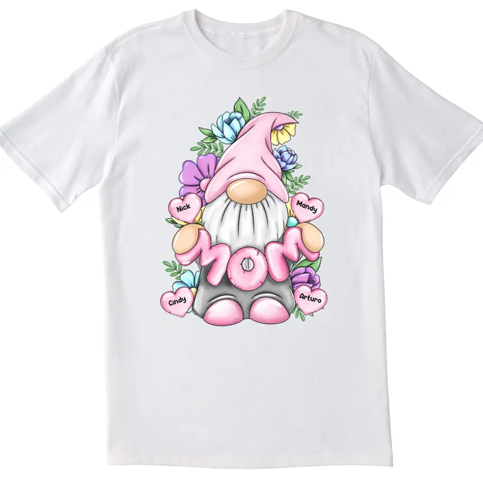 Mom Grandmom Gonk Floral - Personalized Mother’s Day Shirt - Mom Shirt - Mother's Day Gift