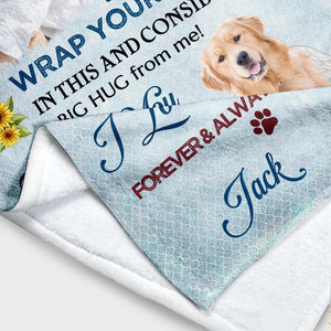 Don’t Cry For Me Mom, I'm Okay - Personalized Blanket, Gift For Dog Lover, Memorial Blanket
