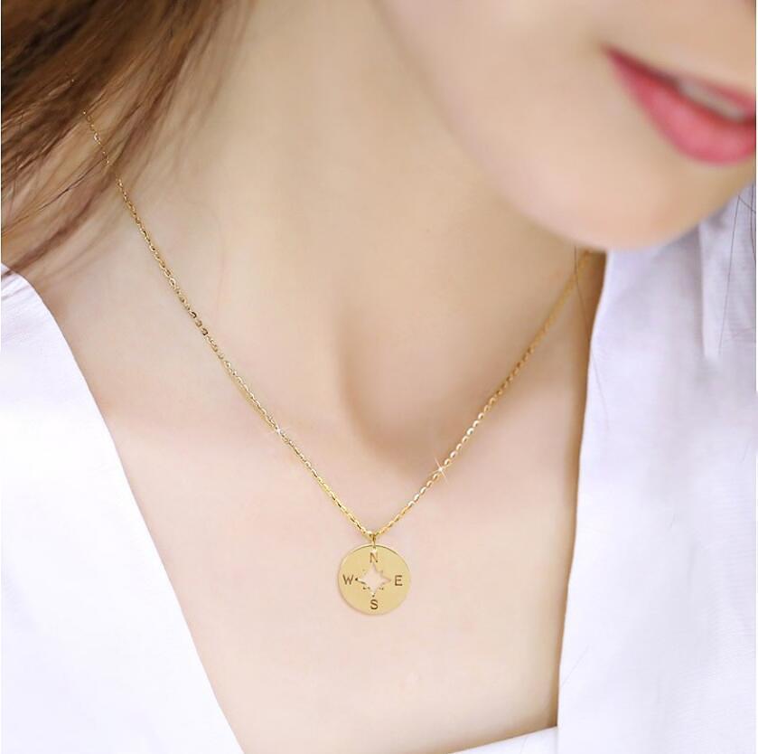 Dad To Daughter Compass Necklace - Enjoy Your Ride