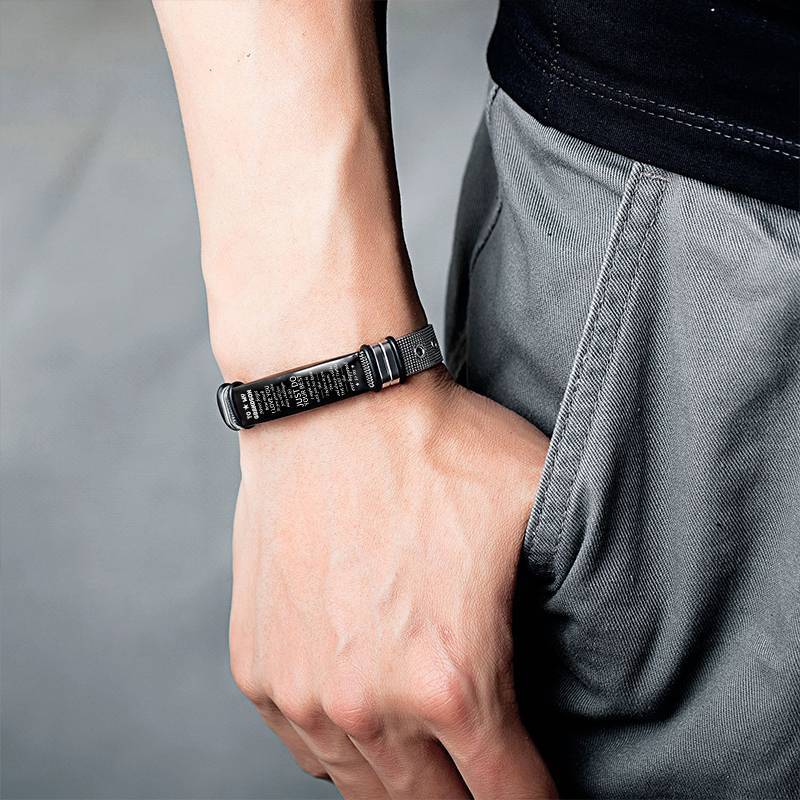 To My Grandson - Just do your best - Stainless Steel Bracelet