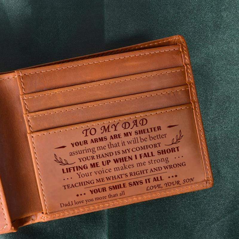 Son To Dad - Genuine Premium Leather Card Wallet