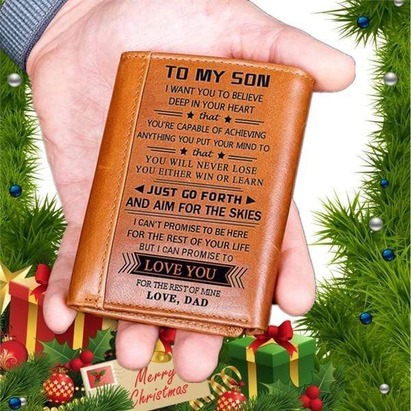 Dad To Son - Genuine Premium Leather Wallet