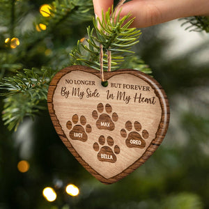Dog & Cat Lovers Forever In My Heart - Memorial Gift - Christmas Gift - Personalized Custom Heart Ceramic Ornament