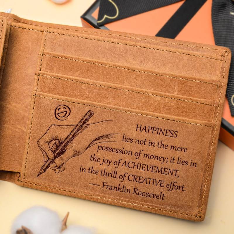 Franklin Roosevelt Motivational Quotes - Bifold Wallet