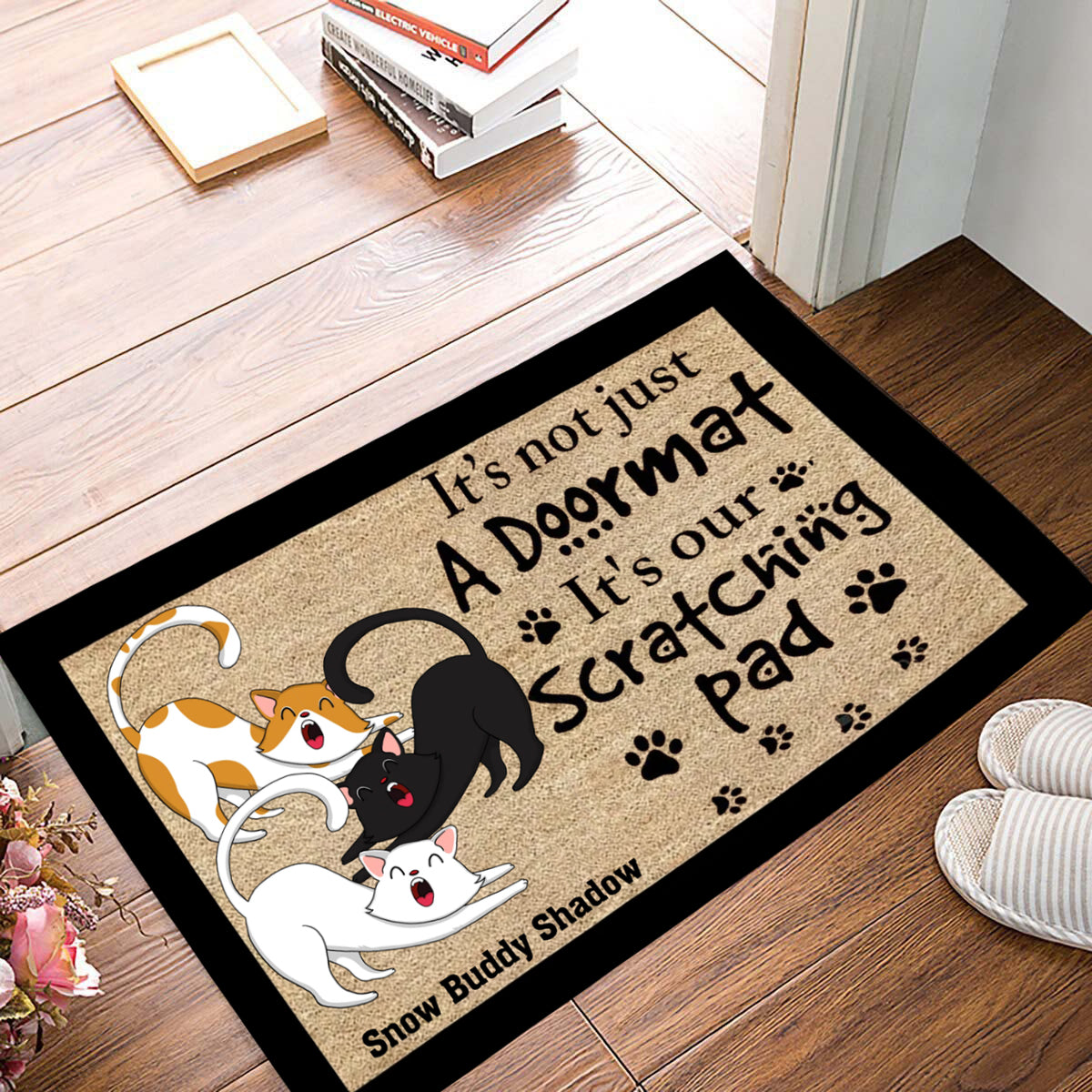 Cat Scratching Pad Personalized Doormat