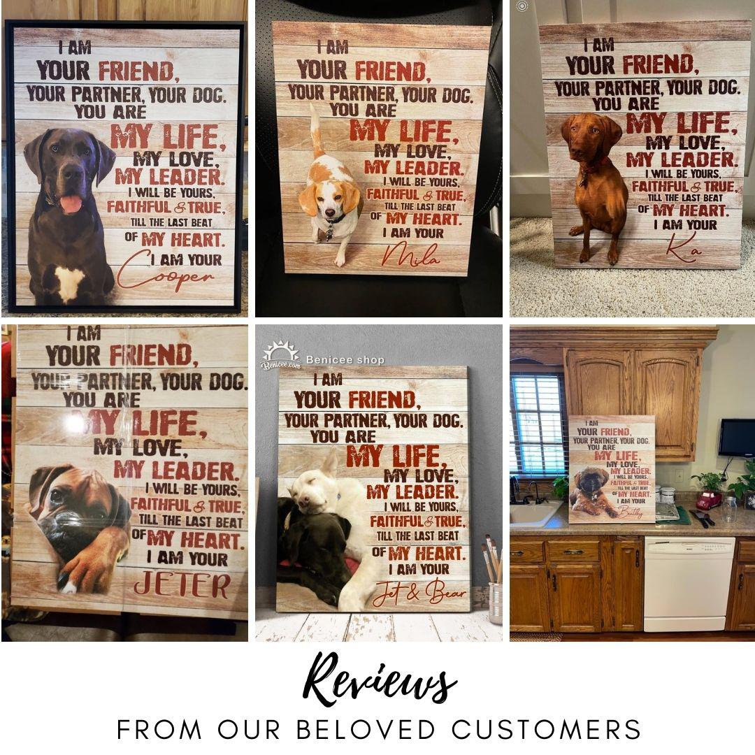 Christmas Gifts for Dog Lovers, Custom Pet Portrait, Dog Memorial Gifts, Dog Canvas Gifts From the Dog