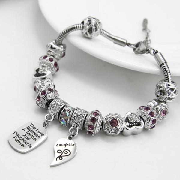 Personalized Mother Daughter Eternal Love Bracelets