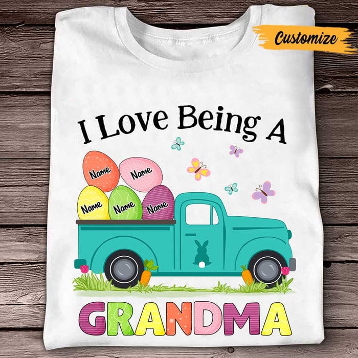 Personalized Mom Grandma Easter T Shirt