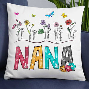 Personalized Mom Grandma Pillow