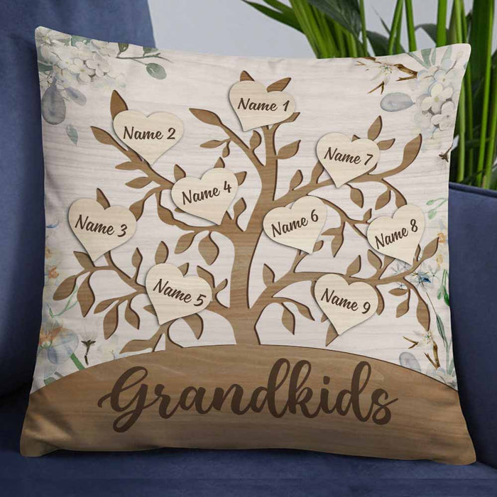 Family Names With & Pillow Grandchildren Names 