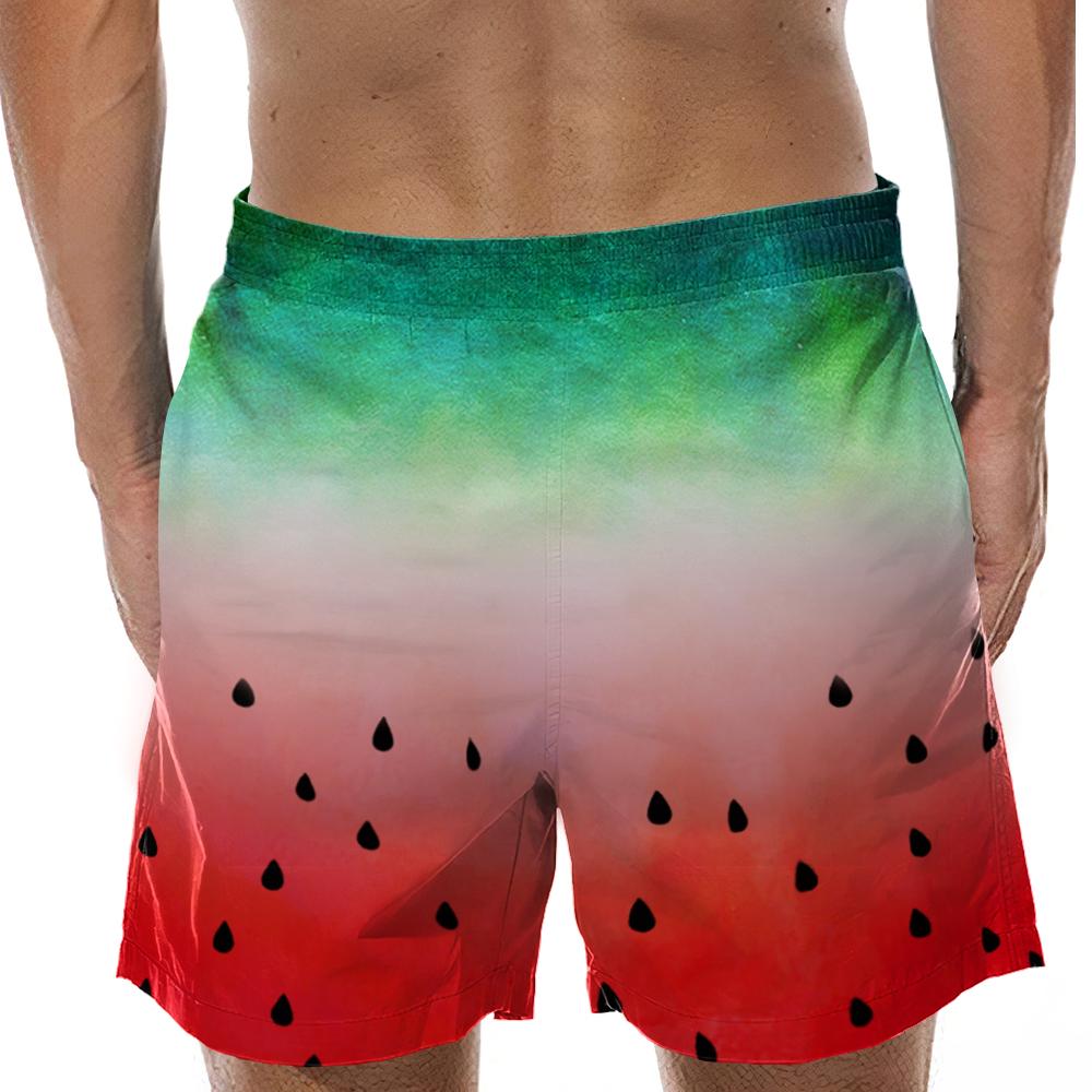 Watermelon - Custom Swim Trunks