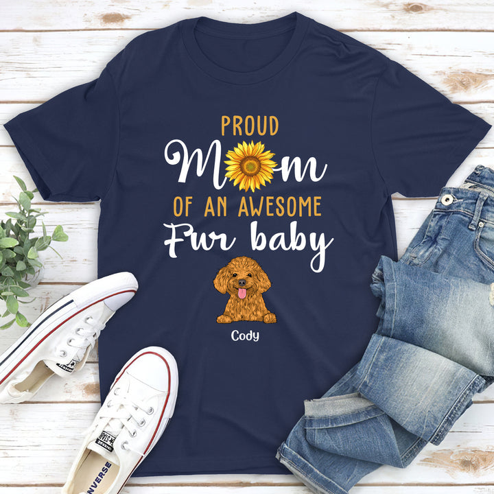PROUD MOM OF DOGS - PERSONALIZED CUSTOM UNISEX T-SHIRT
