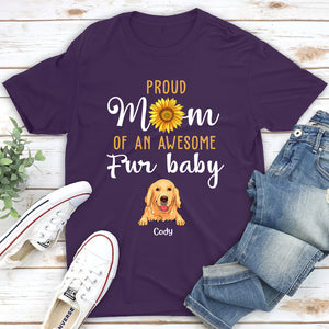 PROUD MOM OF DOGS - PERSONALIZED CUSTOM UNISEX T-SHIRT