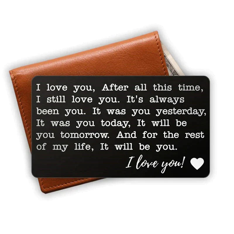 Dad Gifts from Daughter/Son, Wallet Card for My Daddy, Personalized Wedding Day Gift for Dad
