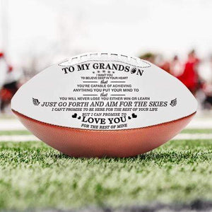 To My Grandson - Football- Never Lose
