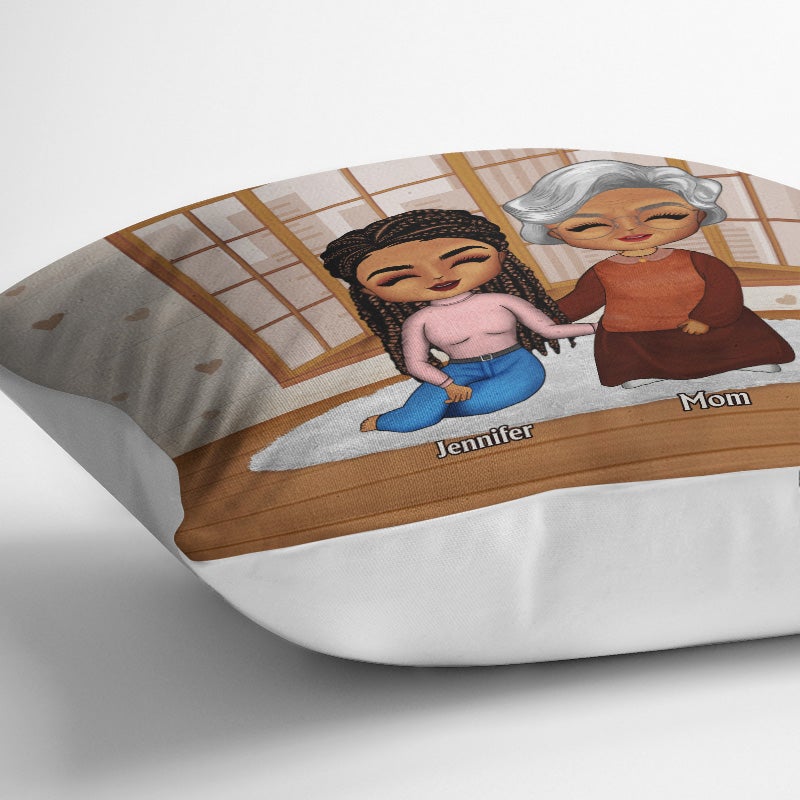 Mother & Daughters Always My Daughters Forever My Friends - Personalized Custom Pillow