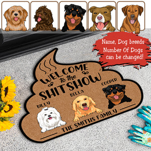 Welcome To The Shitshow - Personalized Custom Shape Doormat