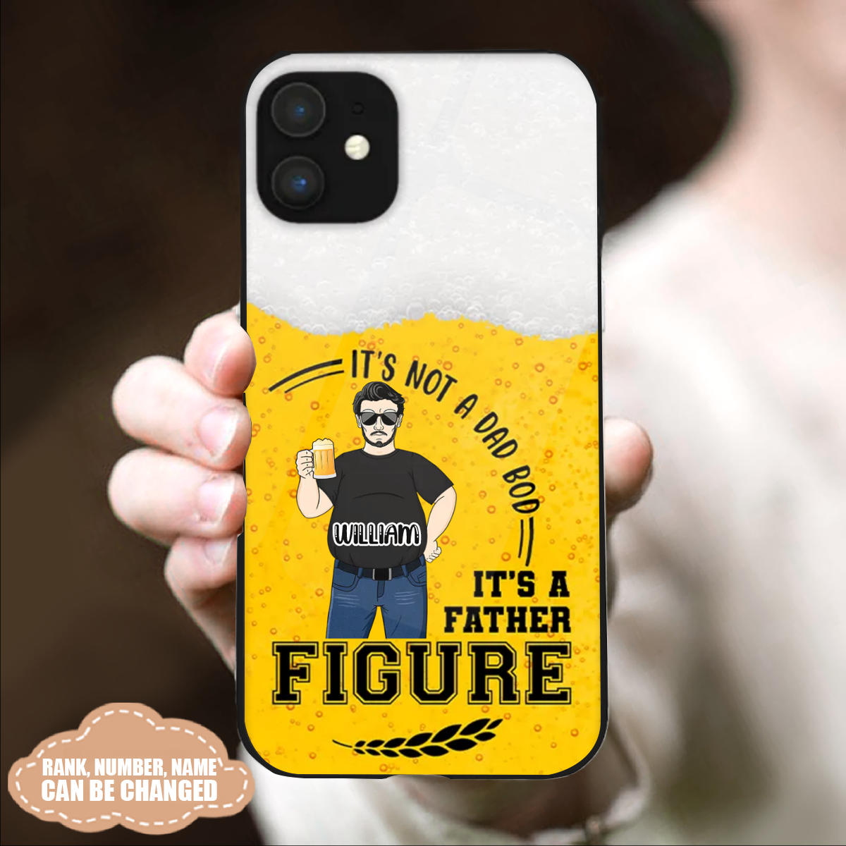 Dad Bod Father Figure - Gift For Dad, Personalized Phone Case