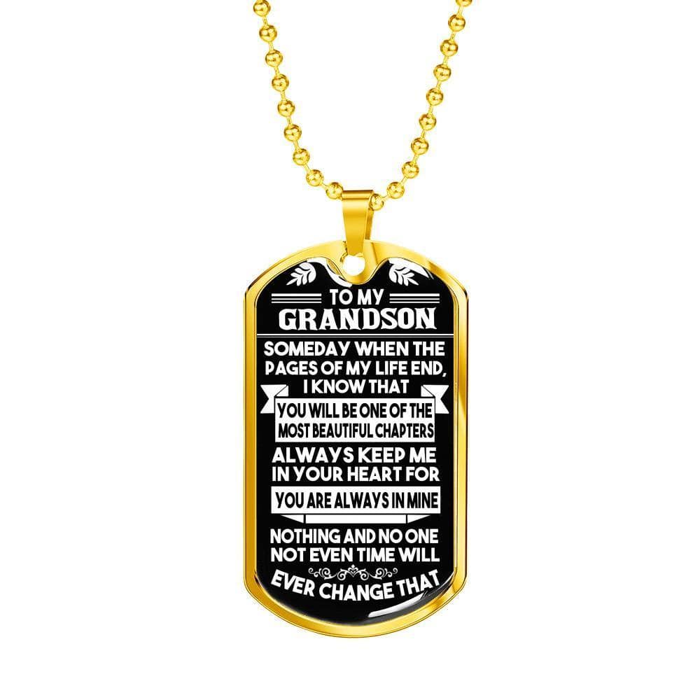 To My Grandson - Necklace